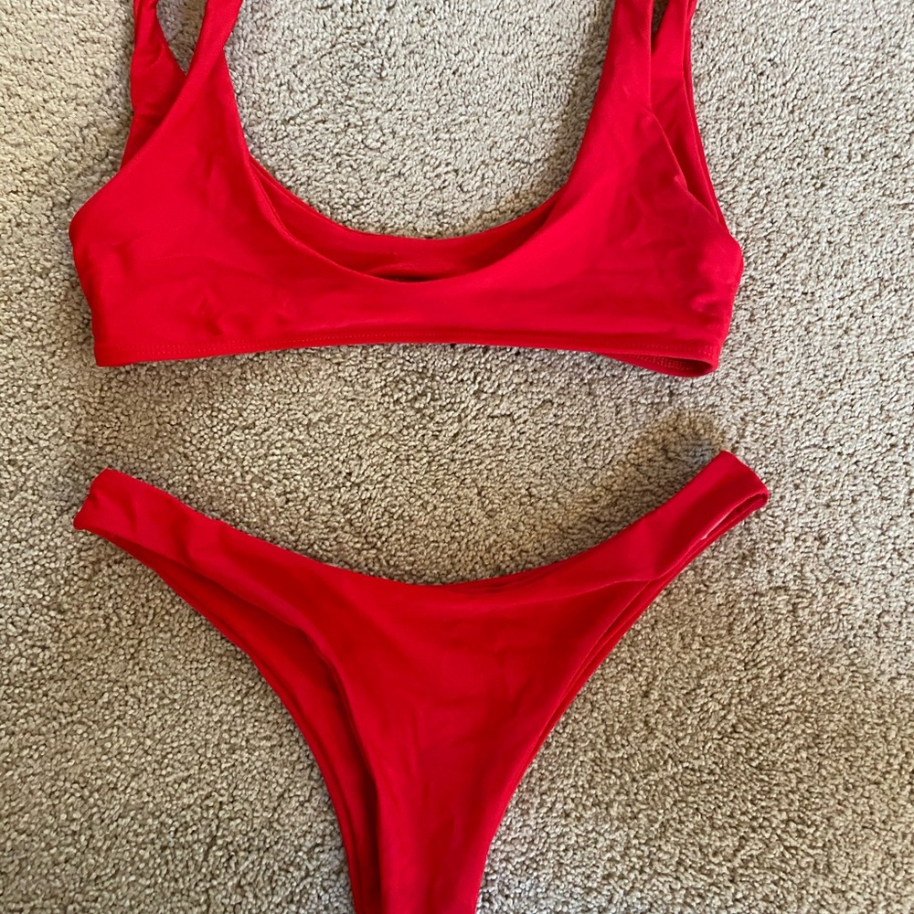 Cute red Zaful bikini